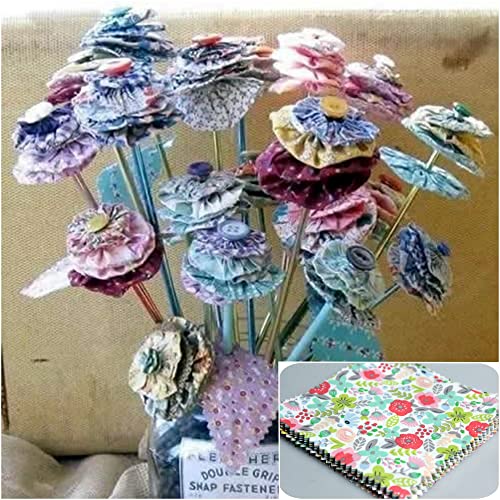 Charm Packs Fabric for Quilting 42Pcs 5'' Precut Fabric Quilt Squares Cotton Bundles for Sewing Floral Printed Squares - size: 5 x 5 Inch