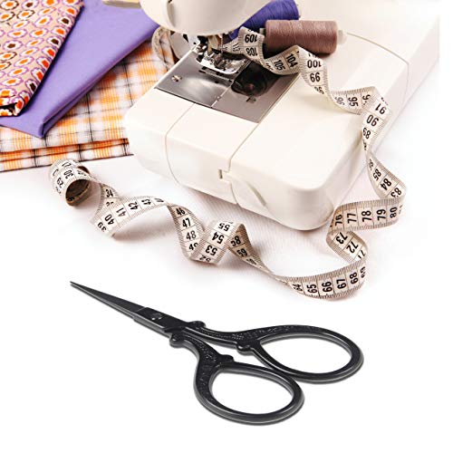 3.6inch Small Embroidery Scissors Sewing Crochet Cross Stitch - color: Black