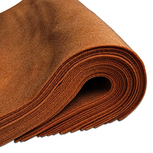Jtnohx Color Felt Fabric Soft Felt Sheets for Crafts Light Brown 20Pc 1.4mm - color: Light Brown