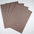 KCS 4 pc of 12" x 18" 14CT Counted Cotton Aida Cloth Cross Stitch Fabric (Beige Brown) - color: Beige Brown