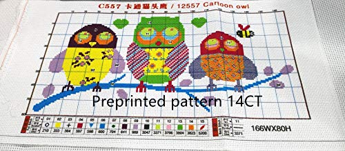 CaptainCrafts New Cross Stitch Kits Embroidery Kit Full Range Pre-Printed and Counted Fabrics Kits for Adults Beginners Home Decor (Stamped 14CT, Autumn Lantern) - color: Autumn lantern, size: Stamped 14CT