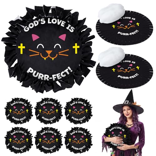 Weysat 6 Sets Halloween Religious Tied Pillow Craft Kit No Sew Craft - style: Halloween Religious