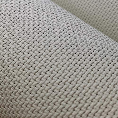 KCS 4 pc of 12" x 18" 14CT Counted Cotton Aida Cloth Cross Stitch Fabric (Pearl Gray vy it) - color: Pearl Gray Vy It