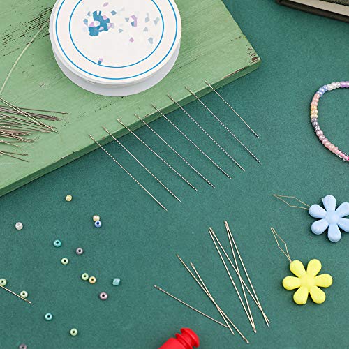 Lunarm Beading Needles, 50pcs Beading Needles for Jewelry Making