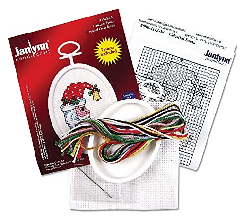 Janlynn 21-1058 Let it Snow 2-1/4 by 2-3/4-Inch Counted Cross Oval Stitch Kit, Mini