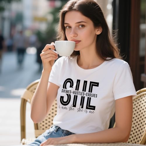 Dtf Transfers Ready to Press - 20Pcs Woman Affirmation Iron on Transfer for Tshirts, Inspirational Positive Quotes Iron on Decals Patches, Motivational Heat Stickers for DIY Clothes Bags - color: Woman Affirmation309