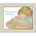 JOYSEWING Father's Love, Baby Stamped Kits Cross Stitch Kits Fatherly Love Embroidery 11CT Needlepoint Kits Counted Patterns Embroidery DIY Gift Home Decoration -Care(Printed) 15.7×13 inch - color: Care