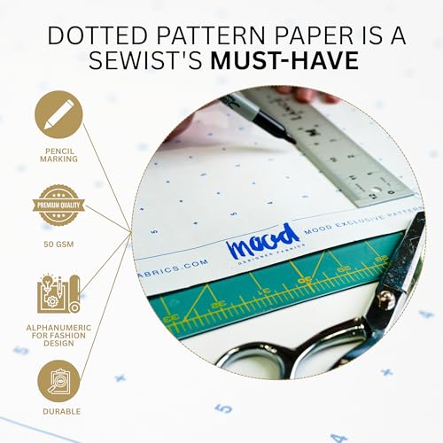 White Dotted Pattern Paper 3 Yards Sewing Tracing Paper