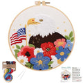 Louise Maelys Bald Eagle Embroidery Kits for Beginners DIY Arts Craft - color: Bald Eagle
