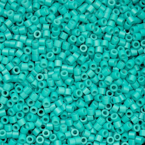 John Bead 25g Cylin Beads Light Teal 11/0 Glass Cylindrical Seed Beads for Jewelry Bracelets Necklaces Earrings Making Embroidery - color: Light Teal