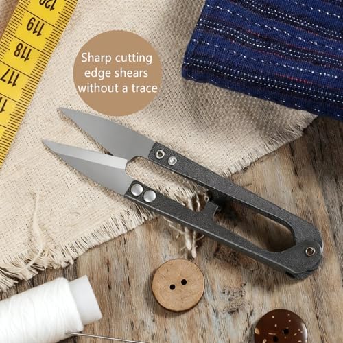 Bestac 3-Pack Thread Snips, Small Sewing Scissors for Yarn, Thread & DIY Crafts, Precision Trimming Nipper for Stitching and Quick Cuts.