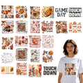 24 Pcs Fall Football Dtf Transfers Ready to Press for Clothes - color: Fall Football
