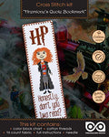 Personalized.Design Cross Stitch Kit of Bookmark - Hermione Quote 'Honestly Don't You Two Read?' - color: Hermione