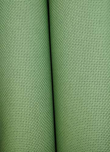 19" x 28" 14CT Counted Cotton Aida Cloth Cross Stitch Fabric (Forest Green md) - color: Forest Green Md