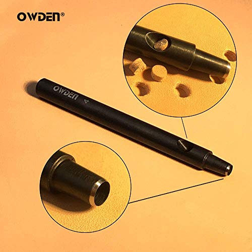 OWDEN Professional 13 Pcs Leather Hole Punch Set, Slim Style.1.0-12MM