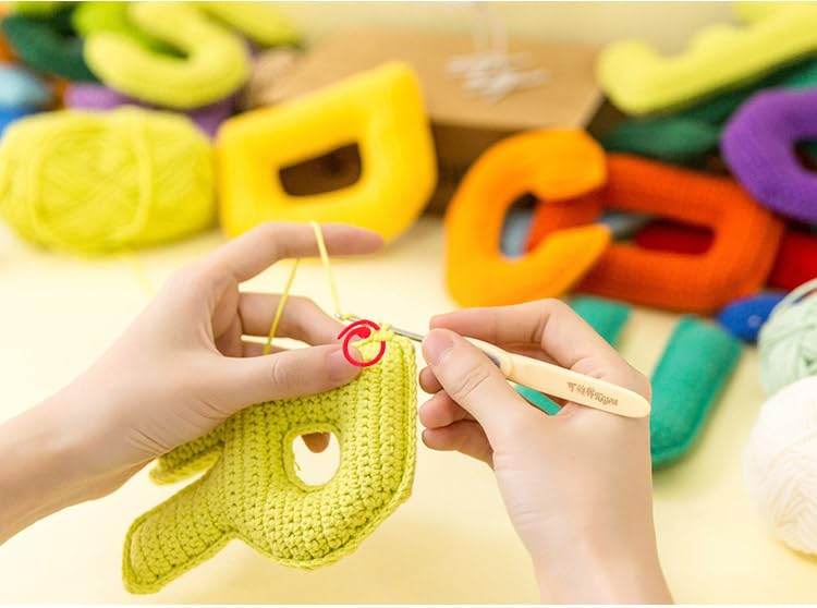 22pcs Aluminum Cable Needles & Stitch Holders Knitting Tools,Safety Pin Cable Stitches Hook,Large Eye Bent Tapestry Needles for Yarn Sewing Weaving Knitting Sweaters Blanket DIY