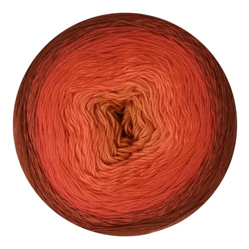 Scheepjes Cotton Whirl 1000m Gradient Yarn, 738 Crimson Cloak, 1 Cake - color: 738 Crimson Cloak