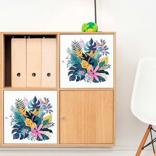 Peacoblue Bohemian Leaves Rub On Transfers for Furniture Craft 6"x12" - style: Bohemian Leaves