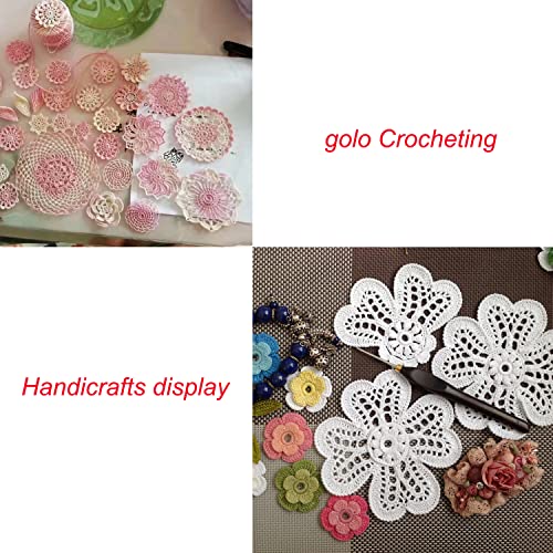 golo Crochet Thread Size 30 Embroidery Thread 10gx9 Crochet Yarn for Hand Knitting - color: 30-07