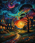 DYAIANGMU Horse Stamped Cross Stitch Kit for Adults 15.7x11.8 inches - color: Y104