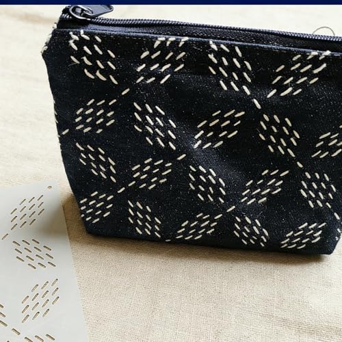 25Pcs Plastic Sashiko Stencil Reusable Kit 4.7 Inch Sashiko Template Patten
