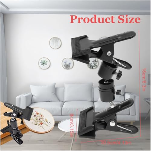 Naturezhen Embroidery Hoop Stand Holder, 360°Rotatable Metal Table Clamp