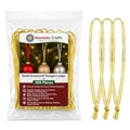 Mandala Crafts Gold Christmas Ribbon Ornament Hangers Loops, 100 PCs - color: Gold