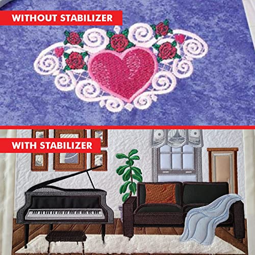 Superpunch Adhesive Peel and Stick Tear Away Stabilizer, 12 in x 25 yd - size: 12" x 25 yards roll