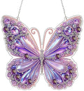 ARPADAMO Hanging Diamonds Art kit for Adult,DIY Butterfly Pendant Diamonds Painting Art Kit, 7.8x7.8 inch Acrylic Diamonds Painting Board Kit Ornament, Special Crystal Diamond Hanging Ornament - color: DP02311