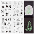 Magibeads 52 Patterns Witchy Water-Soluble Embroidery Moon Spider Cow Dreamcatcher Stick and Stitch Embroidery Paper Starter Kit for Hand Sewing Beginners Adult - color: Withcy
