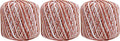 ThreadArt 100% Cotton Crochet Thread Size 3, Variegated Desert Sands - color: VARIEGATED DESERT SANDS, size: SIZE 3 - 3 PACK
