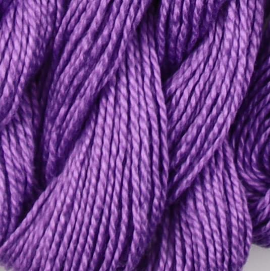 KCS 25 M/Skein Mercerized Pearl Cotton Crochet Needlepoint Thread,Size 5,6 skeins,Violet - color: Violet
