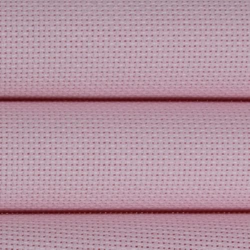 KCS 19" x 28"(48cmx72cm) 18CT Counted Cotton Aida Cloth Cross Stitch Fabric (Pink) - color: Pink