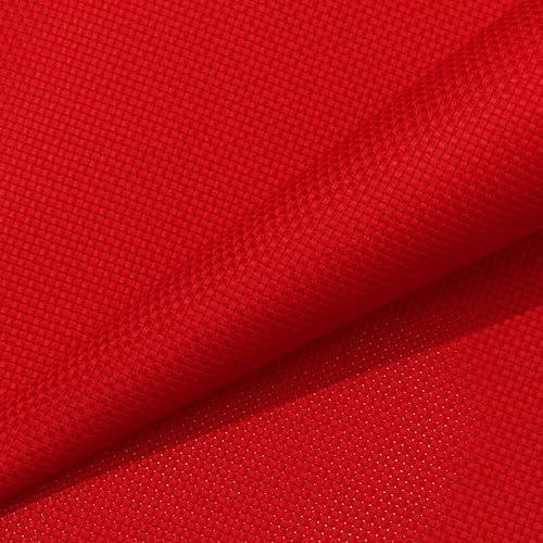 Aida Cloth 11 Count Cross Stitch Fabric,19×28inch (11CT,Red) - color: Red, size: 11CT