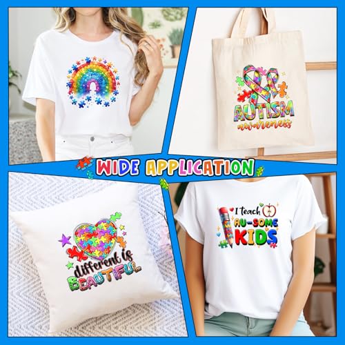 Colorful Puzzle Iron on Transfers Heat Transfer Viny 32pcs - color: Plaid-16