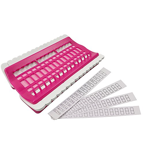 D&D Floss Organizer Cross Stitch Kit Embroidery Thread Project Card 30 Positions Sewing Needle Pins Holder Craft Tools Accessory - color: red
