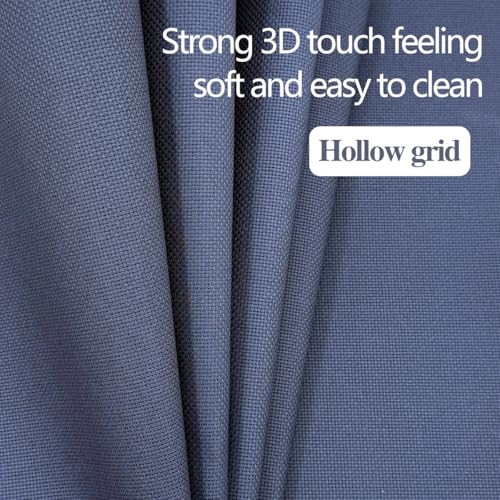14 Count Aida Cloth, Dark Blue Cotton Cross Stitch Fabric, 30 x 39 Inch - color: Dark Blue