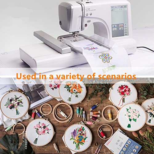 Tear Away Machine Embroidery Stabilizer Backing 8"x8" - 100 Precut Sheets - Medium Weight 1.8 oz - Fits 4x4 and 6x6 Hoops