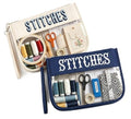 RF REENFAYA Clear Zipper Project Pouch for Needlepoint & Embroidery-Beige/Navy - color: Beige/Navy