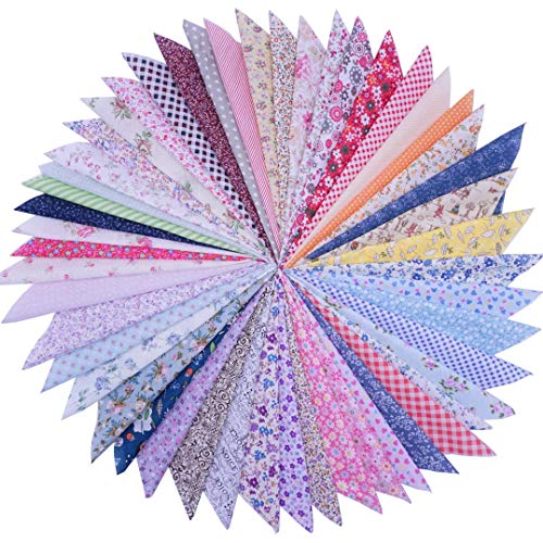 Phantomon 50pcs Cotton Fabric Craft Precut Square Patchwork Sheets for Quilting, Sewing, Scrapbooking, Simplicity Patterns (10Inch x 10Inch) - size: 10Inch x 10Inch