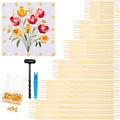 TOPPERFUN 24 Pack Needlepoint Stretcher Bars, 6 Sizes: 6,7,8,9,10,12 Ince