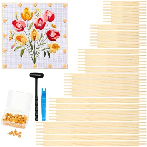 TOPPERFUN 24 Pack Needlepoint Stretcher Bars, 6 Sizes: 6,7,8,9,10,12 Ince