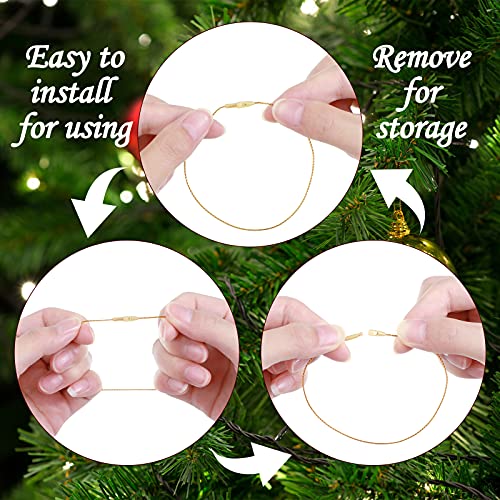 Shappy 1000 Pcs Christmas Ornament Hooks,Gold, Silver - color: Gold, Silver