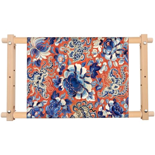 MUFEKUM Beech Wood Embroidery Tapestry Scroll Frame 21"x12" - style: 21"x12"