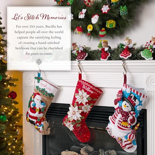 Bucilla Felt Applique 6 Piece Ornament Making Kit, Polar Pals, Perfect for DIY Arts and Crafts, 89752E - style: Ornaments