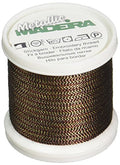 Madeira 9842-482 Metallic Nylon/Polyester Embroidery Thread, 40wt/220 yd, Textured Gold Copper - color: Textured Gold Copper