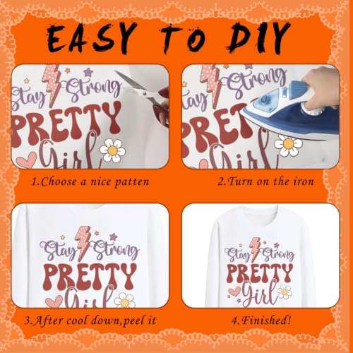 Dazoratix Fall Iron on Transfers - 24 Sheets Pumpkin Cozy Season DTF Ready to Press Cute Ghost Bow Heat Patches Autumn Thanksgiving Vinyl Stickers Decals for T Shirts Clothes Hoodies Pillow DIY Crafts - style: Fall Pumpkin