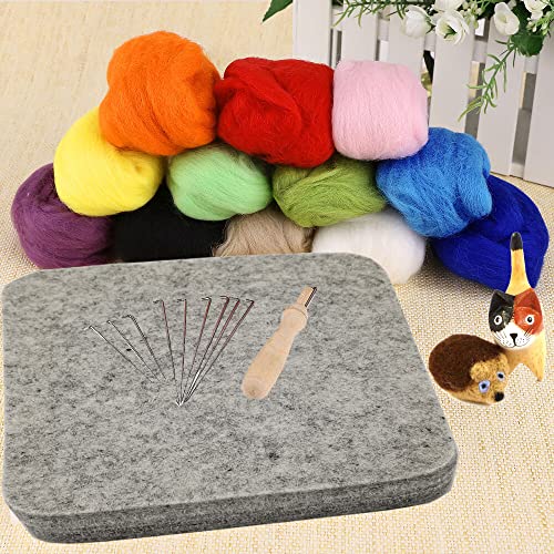 Wool Needle Felting Pad, Felting Mat, Wool Art Block Supplies, 6x6x1 inch