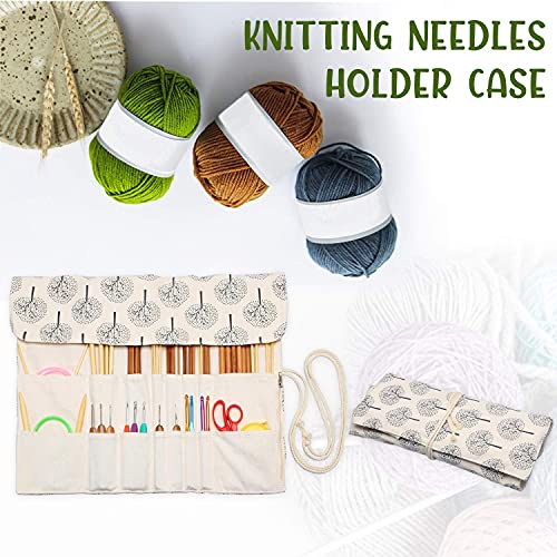 Teamoy Knitting Needle Crochet Hook Case Organizer Holder(up to 14"), Tree - color: Tree, size: 14 inches