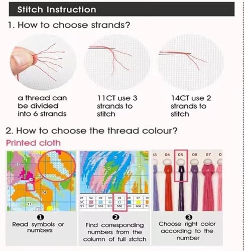 Fanxvivy Stamped Counted Cross Stitch Kits for Adults Printed Cross-Stitch Patterns 11CT Stamped or Counted Cross Stitching Embroidery Kit Needlepoint Kits-Butterfly Sunflower 18x18 inch - color: Artkits16